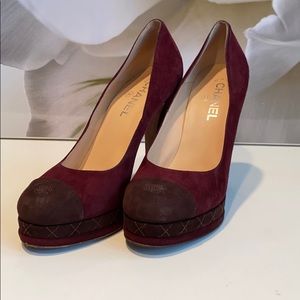 Maroon / Brown Chanel Heels